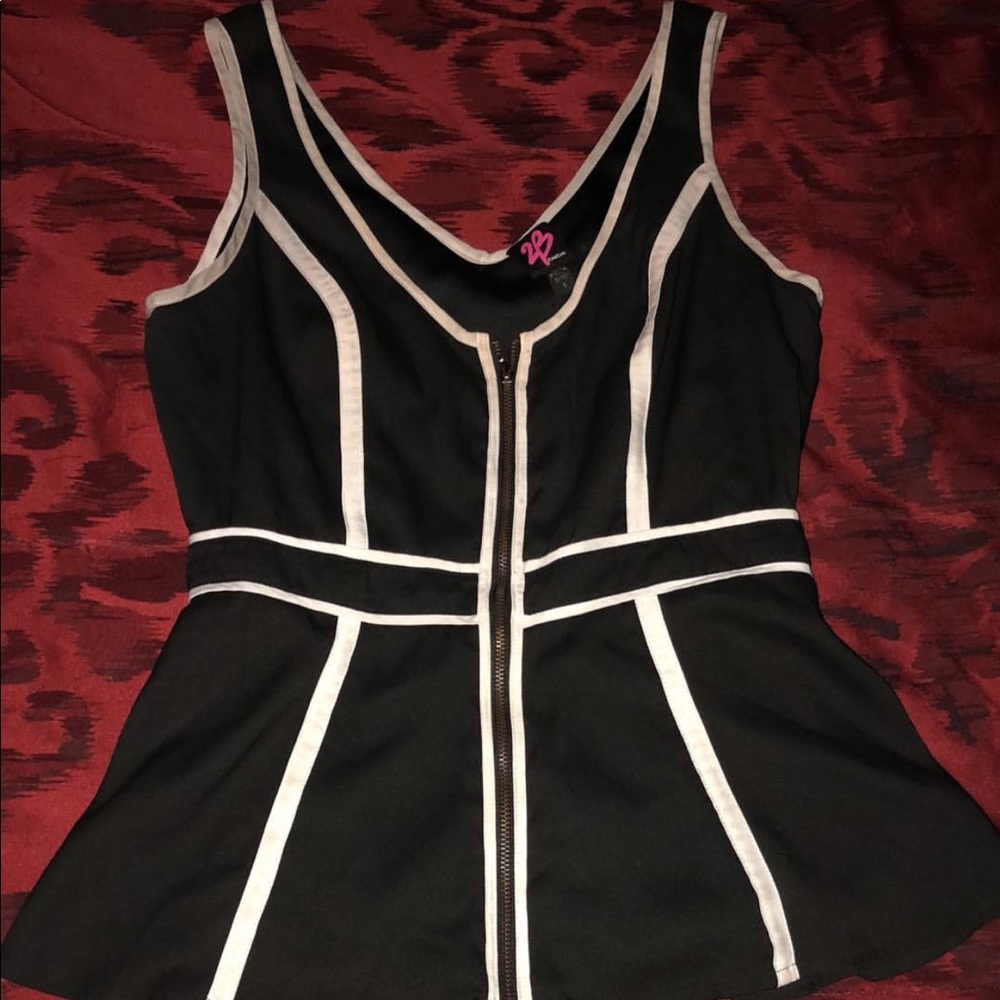 2B Bebe Peplum Top